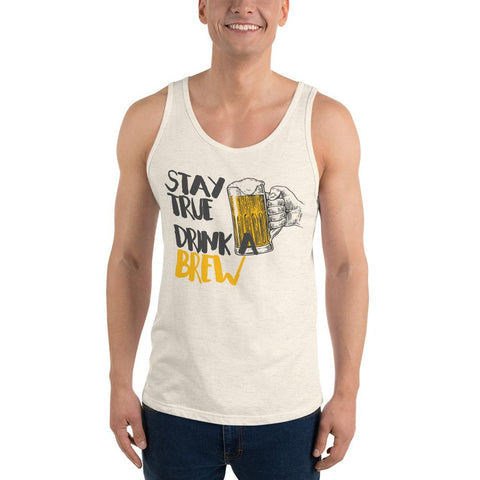 Stay True Drink a Brew Beer Drinking Tank Top