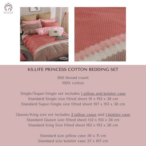 princess frills bedding bedsheet set