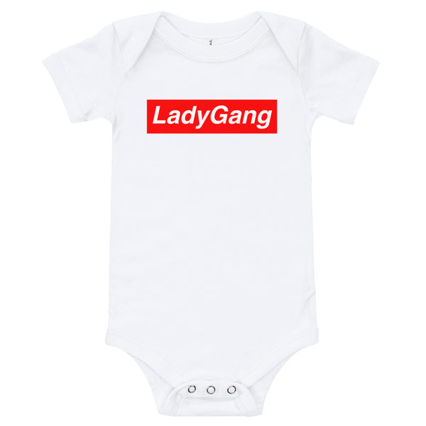 Supreme Logo Baby Onesie | The LadyGang 