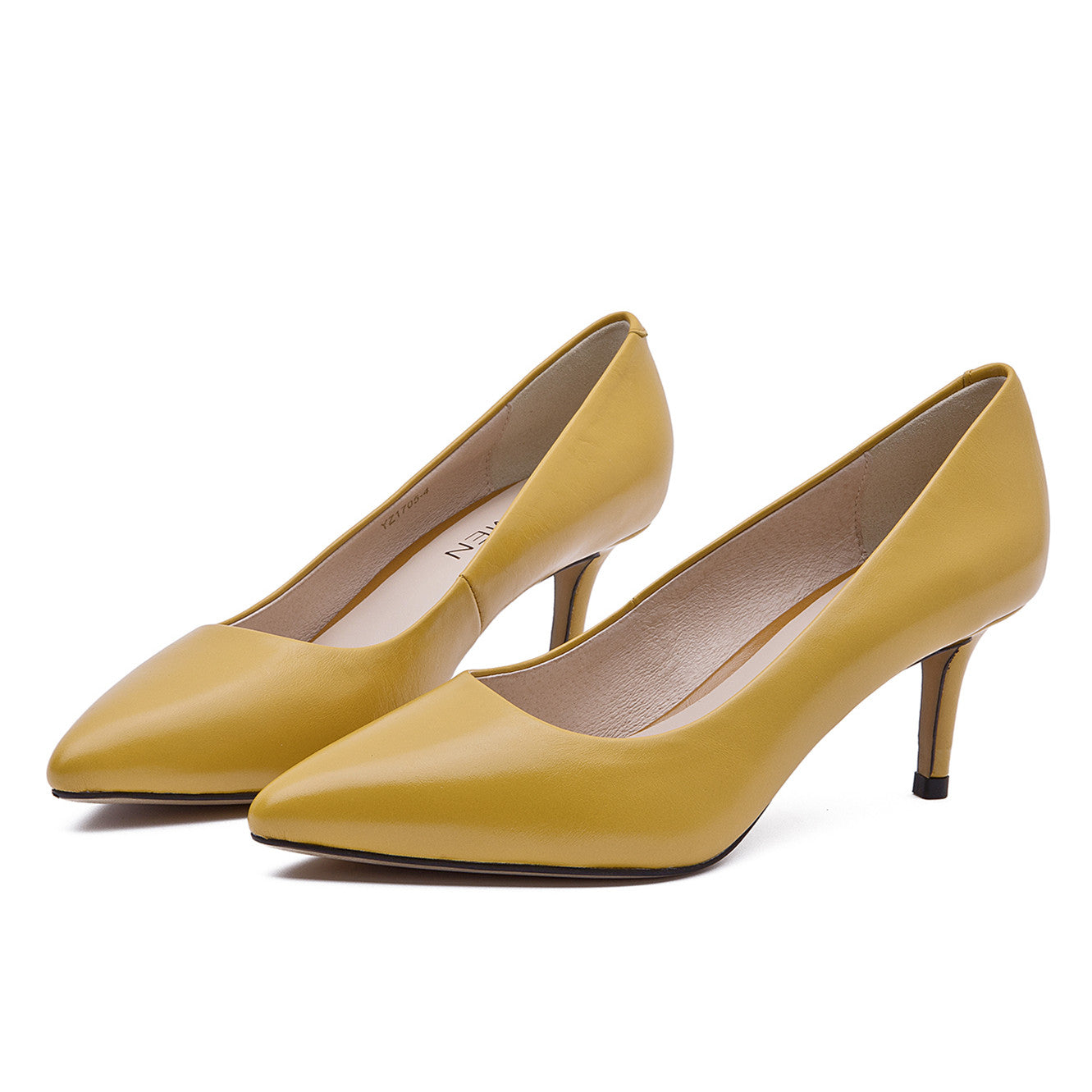 mustard gold pumps