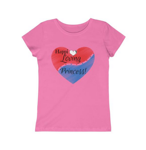Happi Loving Princess hearts tee in pink