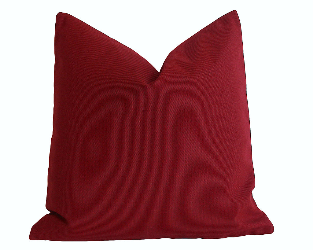 red sunbrella pillows