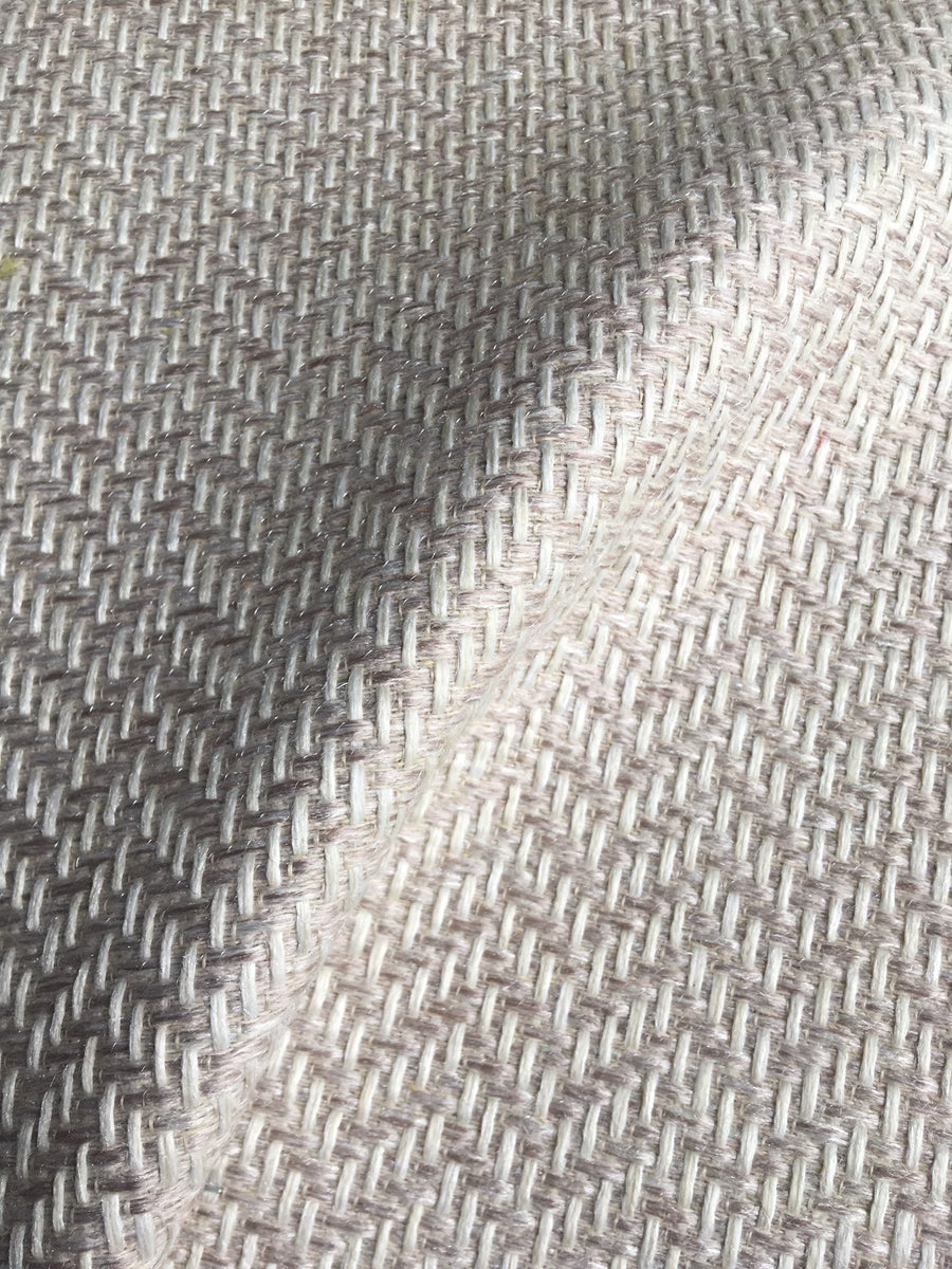 7 yards Sugar Blush upholstery fabric / Blush White Grasscloth / Woven ...