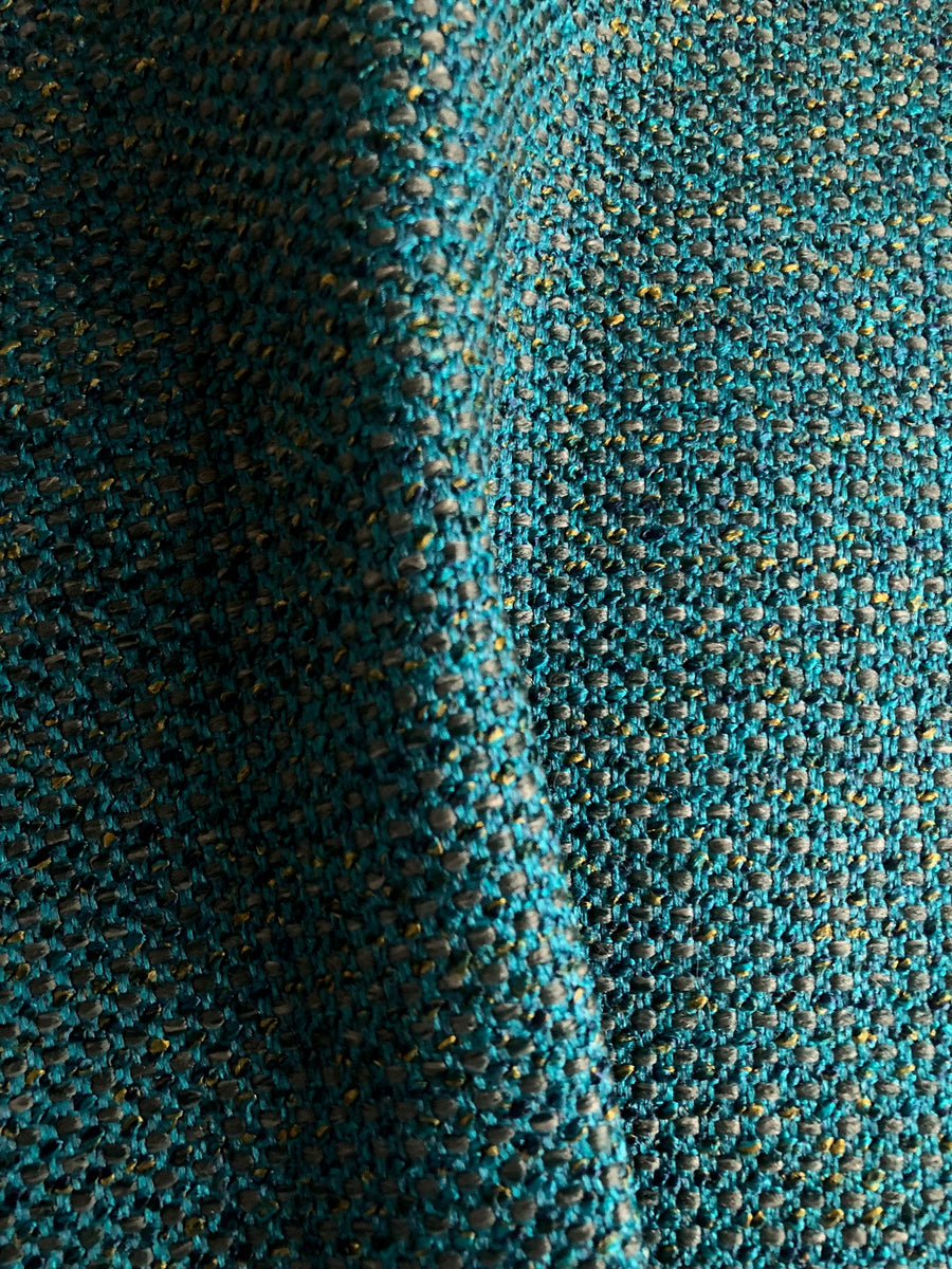 Teal Performance Fabric / Dark Teal Upholstery Fabric by the Yard