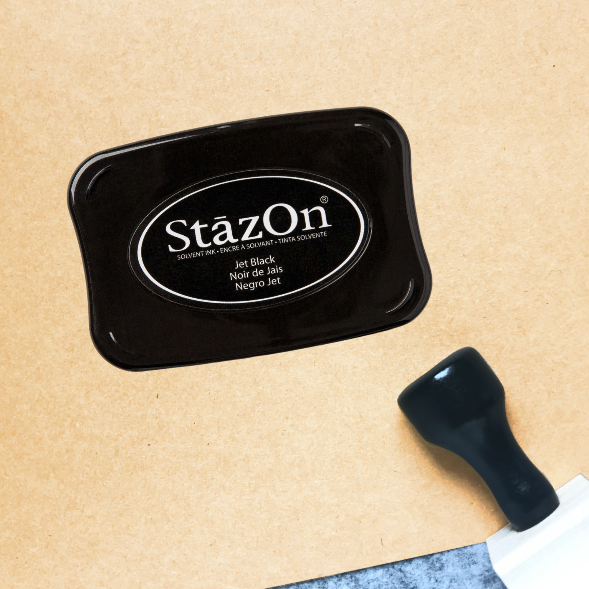 Stazon Jet Black Solvent Ink Pad