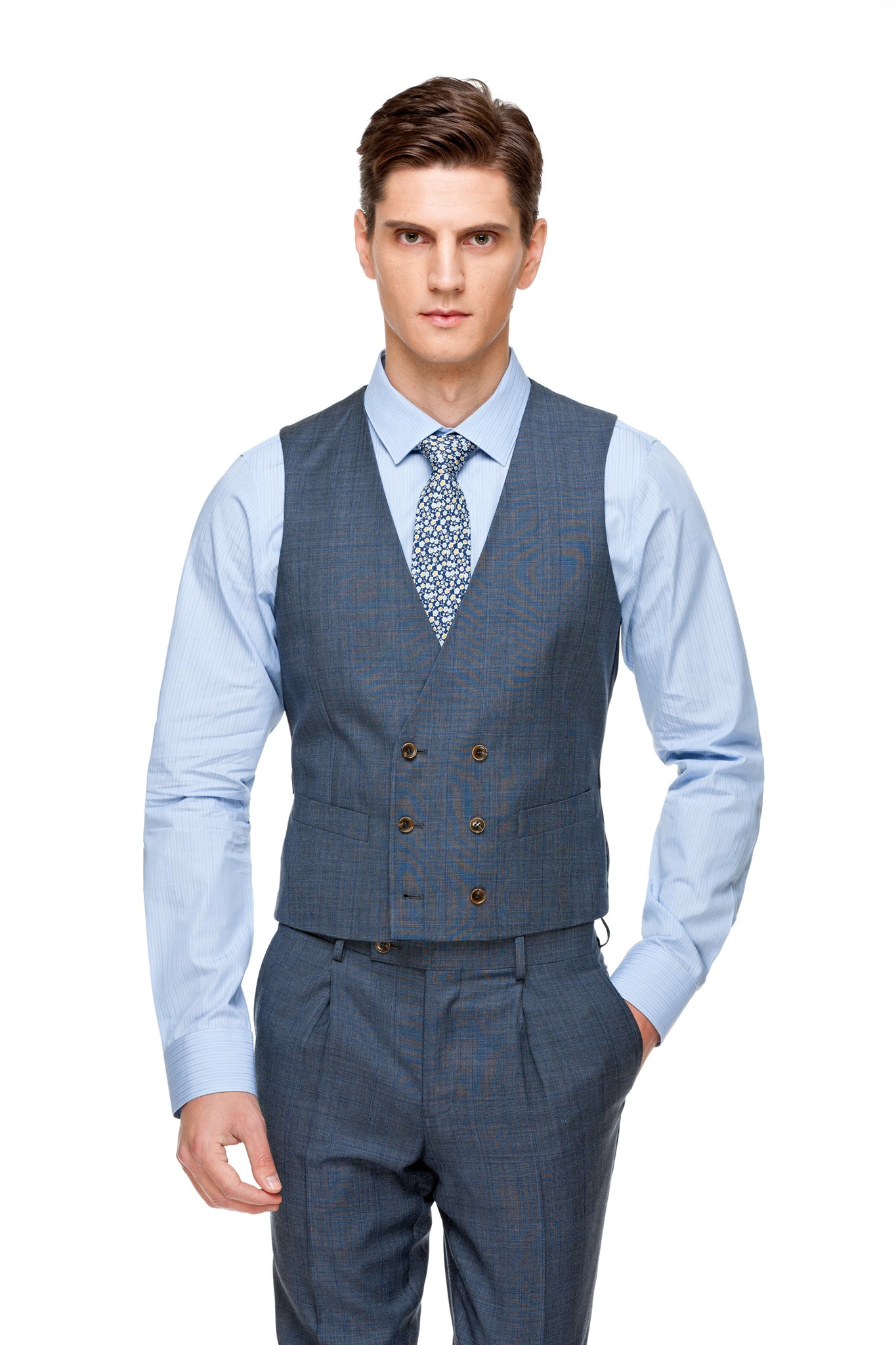 Custom Blue V Standard Shape Vest – OTTOTOS