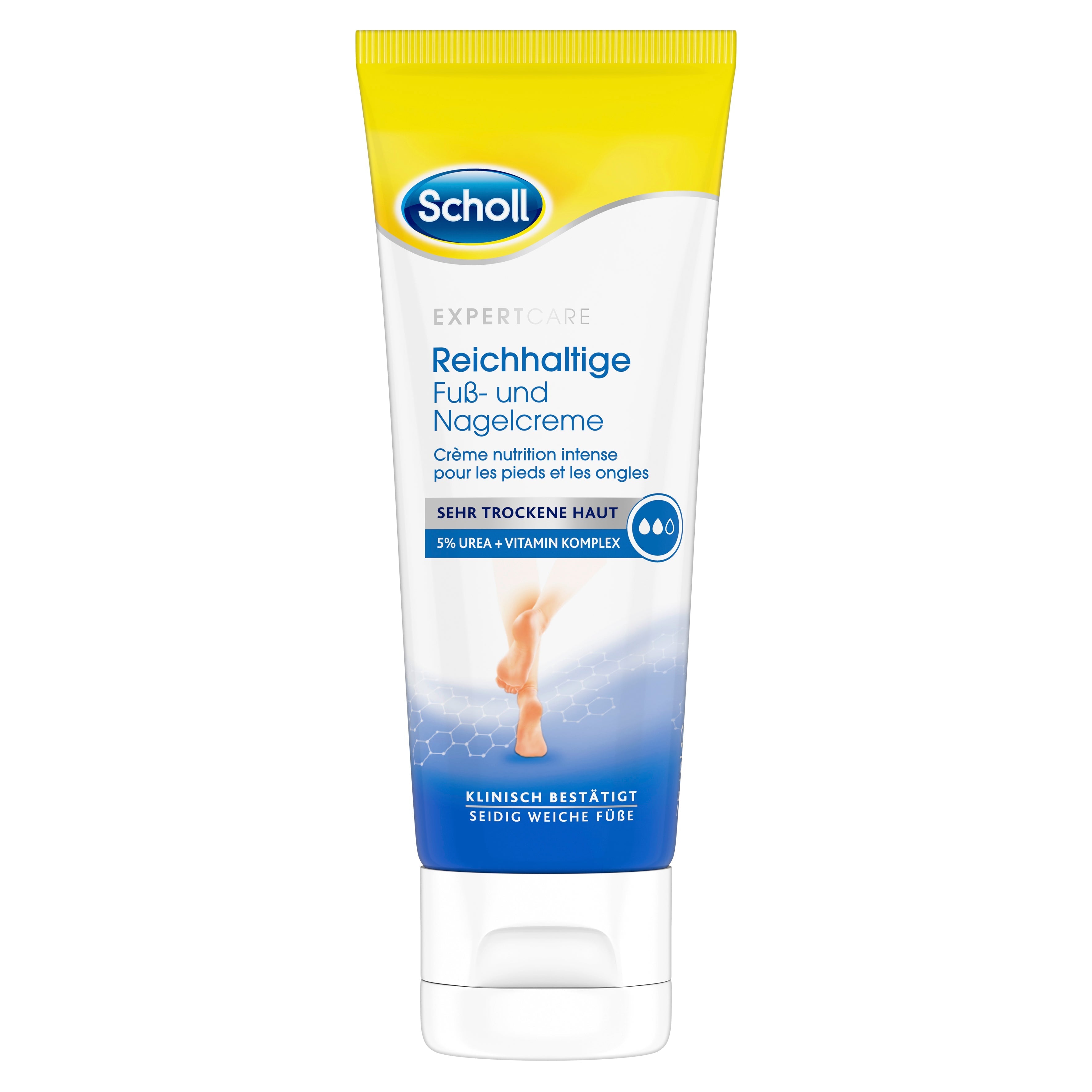 Fuß- Scholl DE Urea – (5%), mit ml Scholl und Nagel-Creme, reichhaltig 75