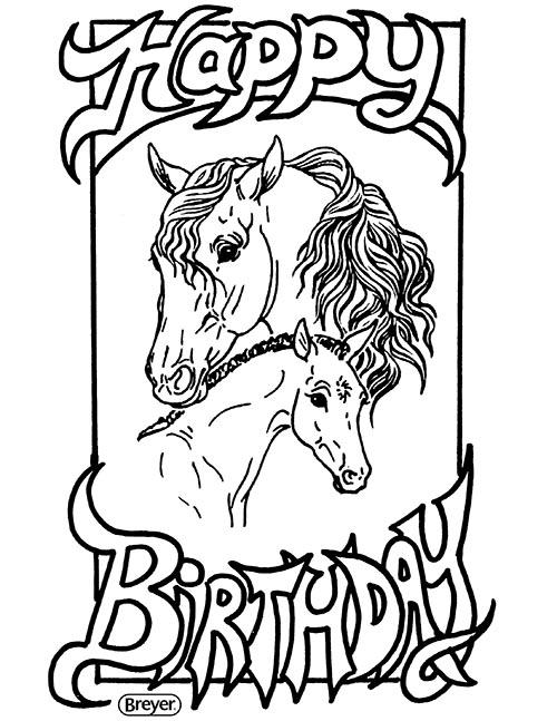 Breyer Horse Coloring Pages