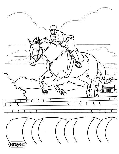 coloring pages  breyerhorses