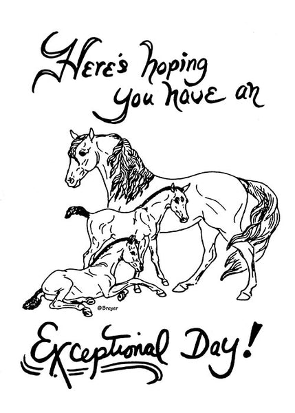 Download Breyer Birthday Card Coloring Page - Inside - BreyerHorses.com