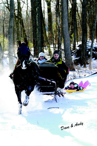 Morgan Driving in Snow