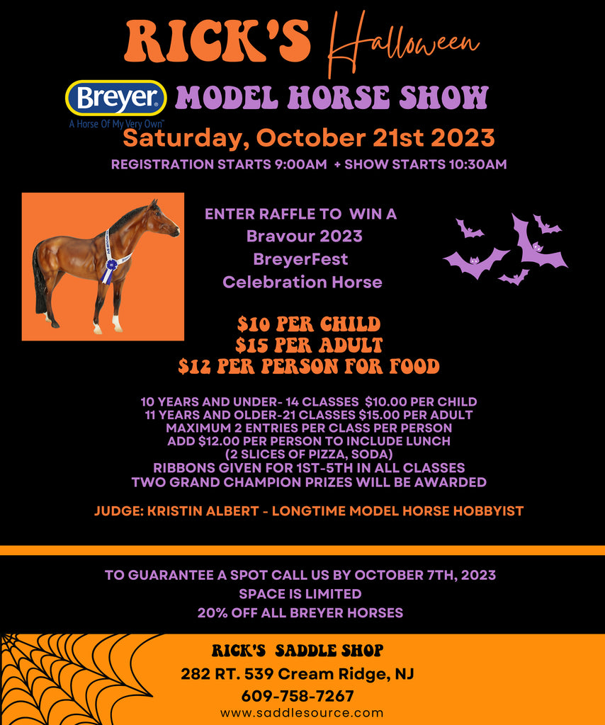 Halloween Model Horse Show at Rick's Saddle Shop