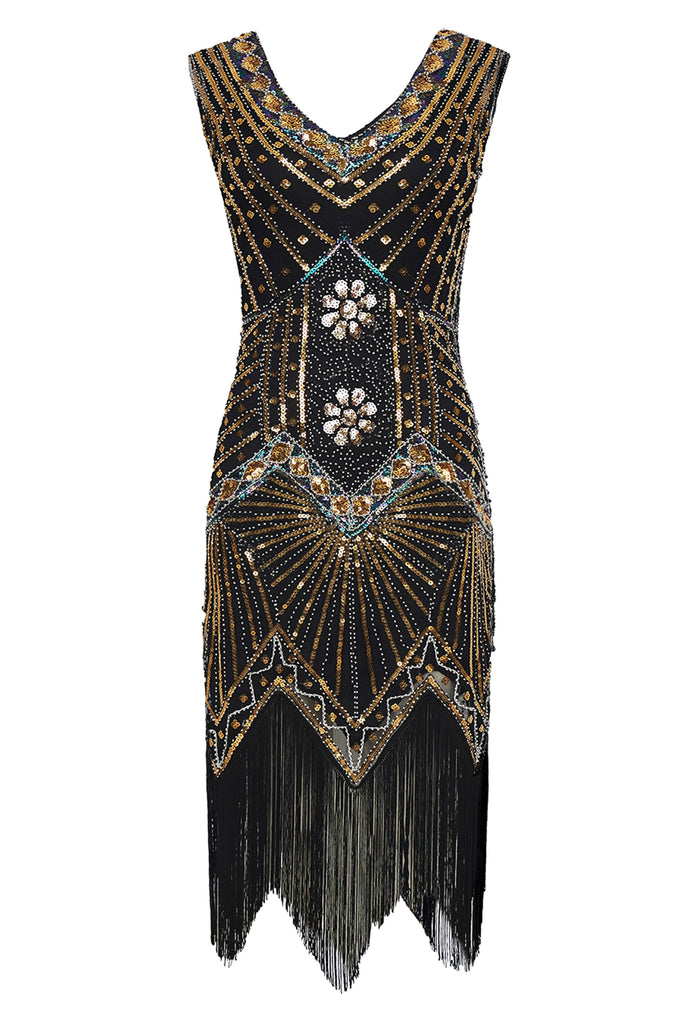 Shop 1920s Dresses - V-Neck Cocktail Party Dress | BABEYOND