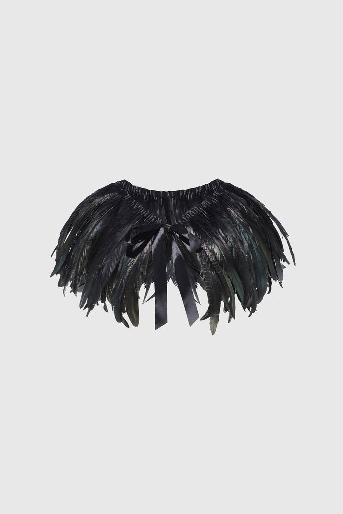 SHUG- Fancy Top- Black Feathers - Dukes Online