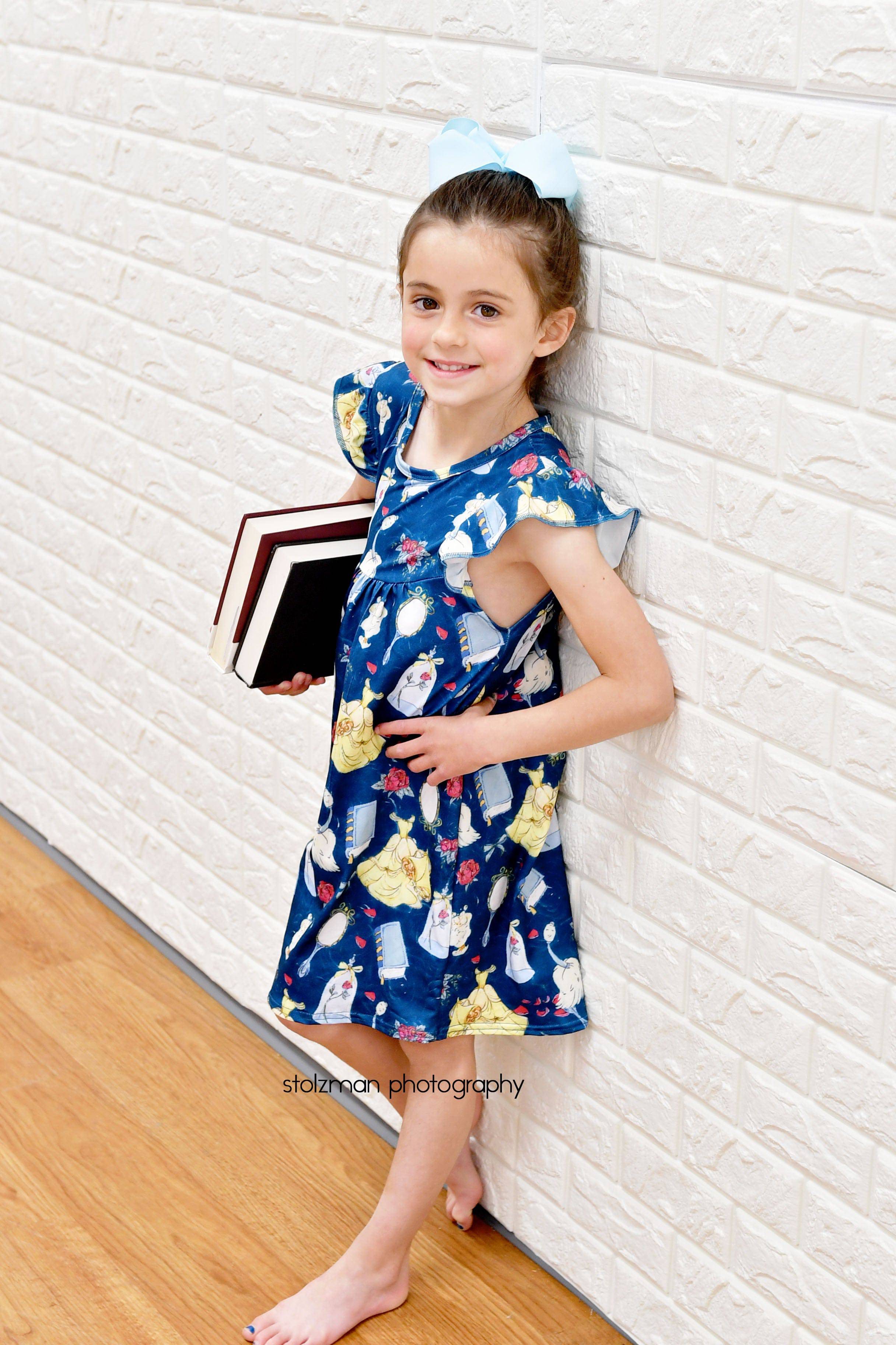 Mademoiselle Milk Silk Flutter Dress | Great Lakes Kids Apparel LLC