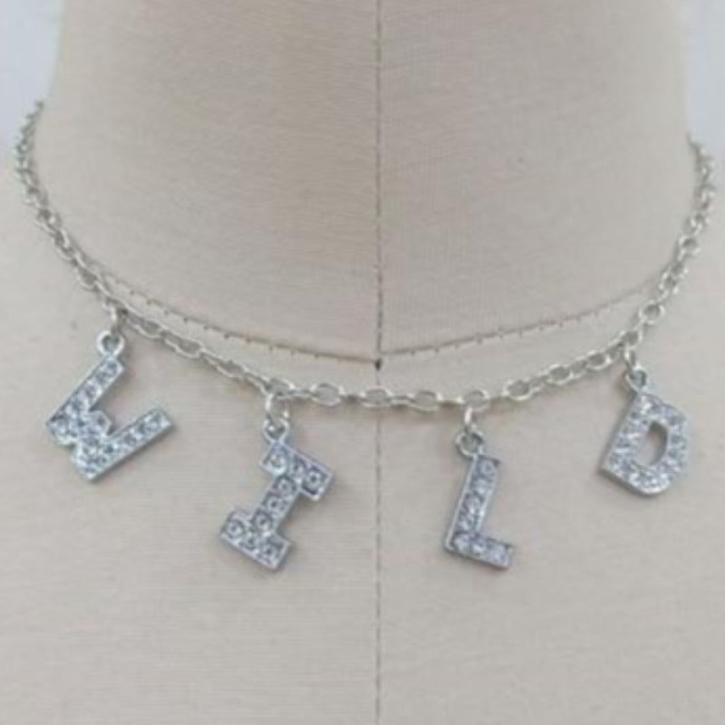 Necklaces Choker Necklaces Femme Punk Collier WILD / 37cm with extend 6cm