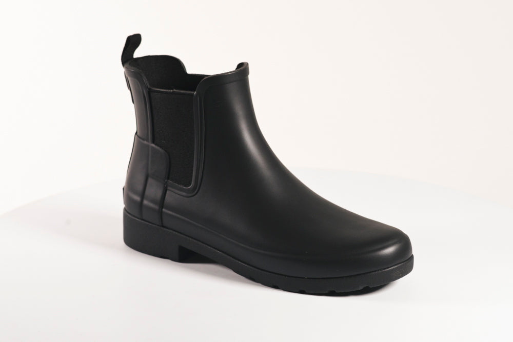 hunter refined chelsea boots black