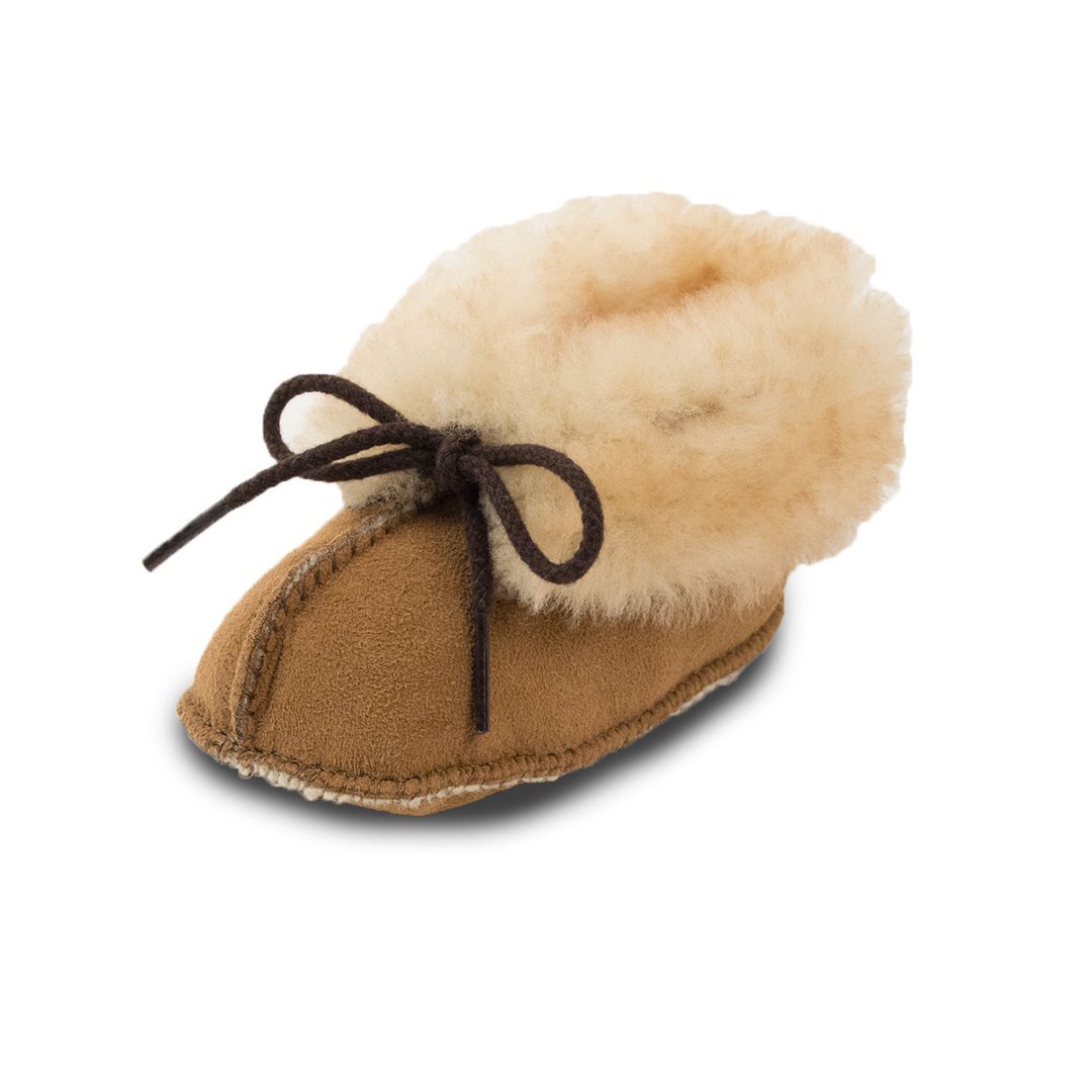 infant sheepskin booties