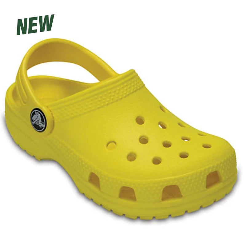 yellow clog crocs