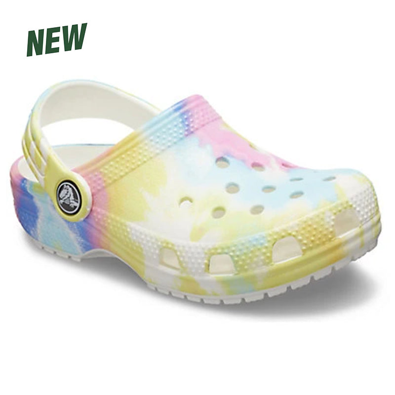 tie dye classic crocs