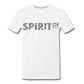 Camiseta Premium 150 Blanca (Hombre) - Spiritof Animal Grey Shapes - white