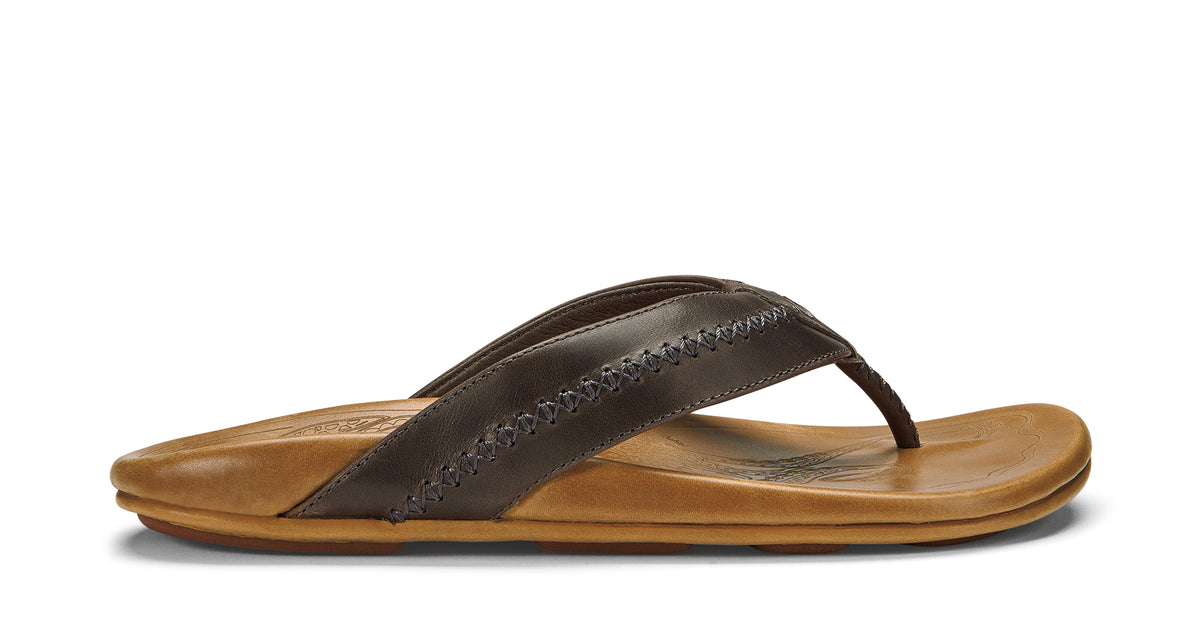 Mea Ola Men’s Leather Beach Sandals – OluKai