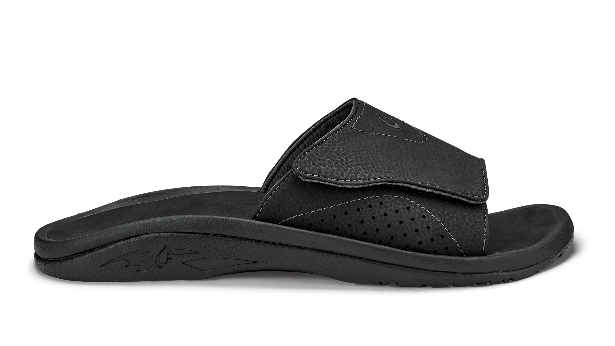 OluKai Nalu Slide - Black | Men's Sandals