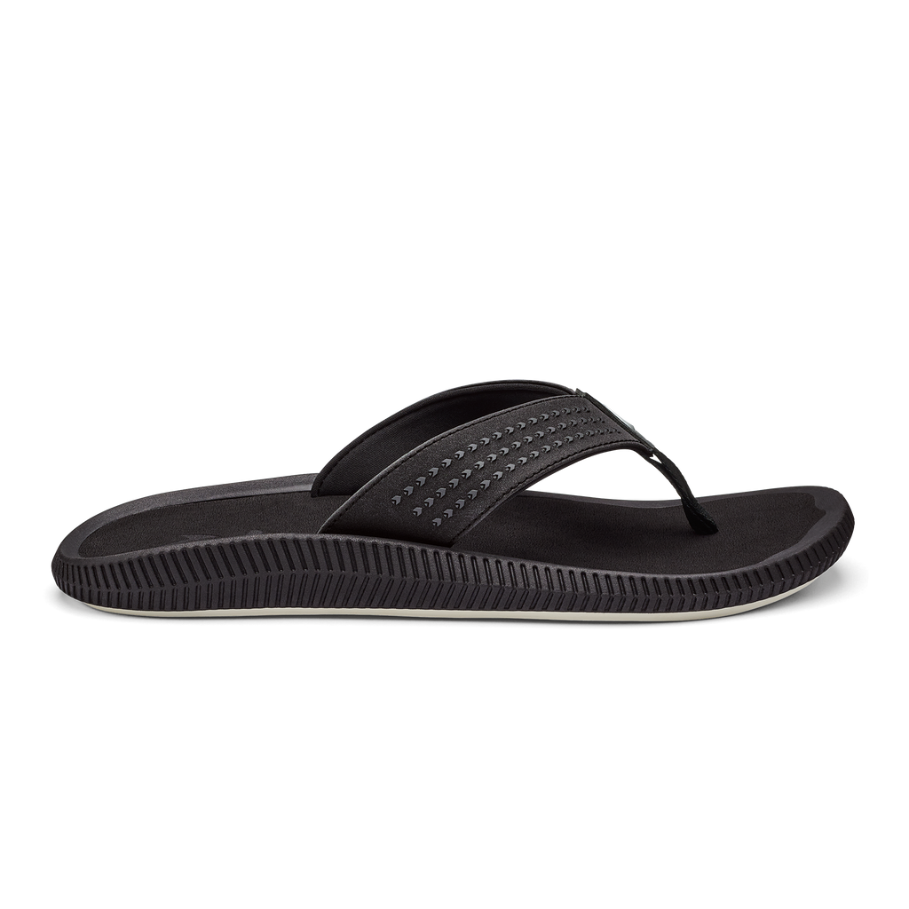 Ulele Men's Beach Sandals - Black | OluKai