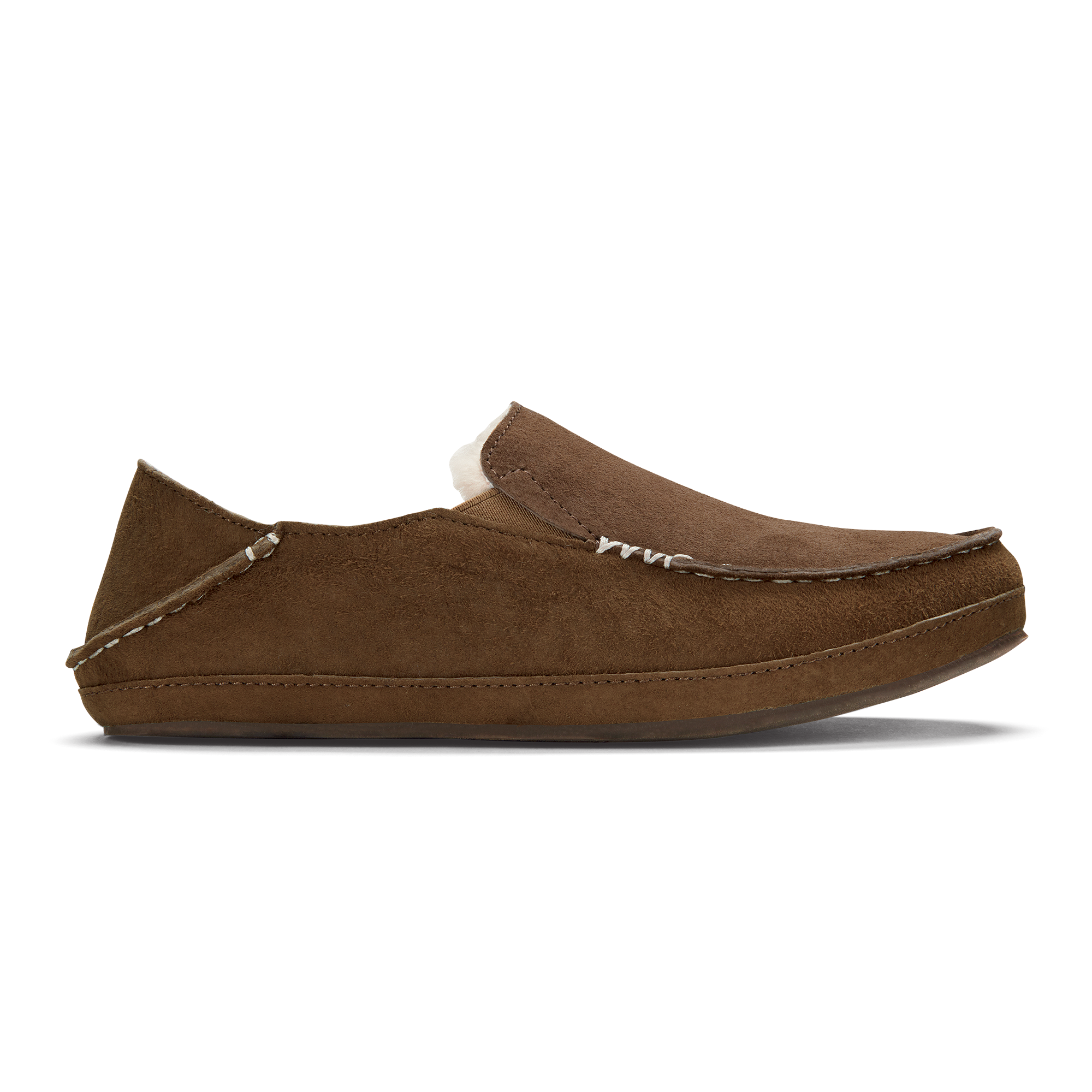 Olukai Men's Moloa Slipper - 11 - Toffee / Dark Wood