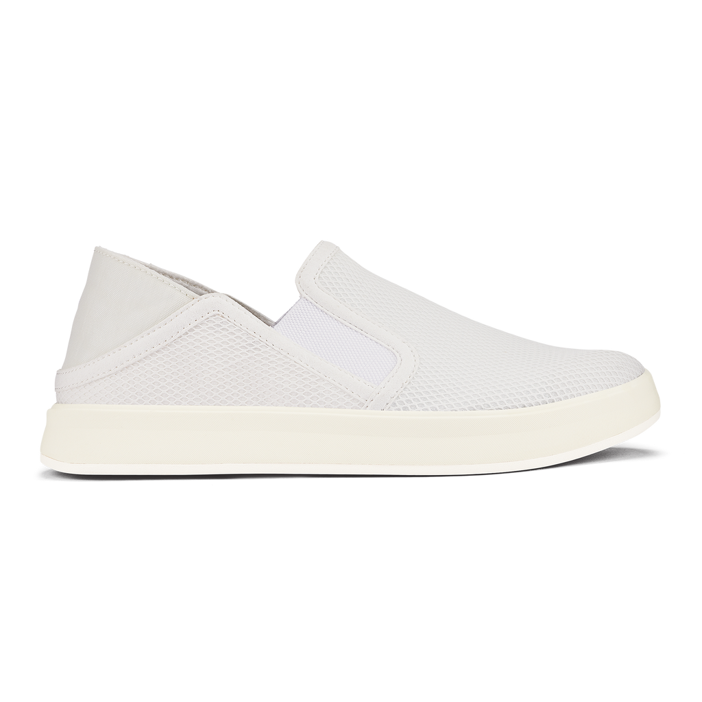 OluKai Ki‘ihele - Bright White | Women's Slip-On Sneakers