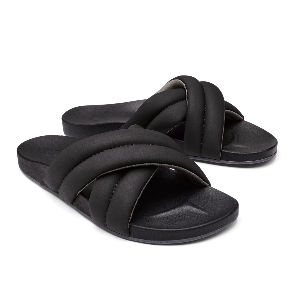 Hila Women’s Slide Sandals - Black | OluKai
