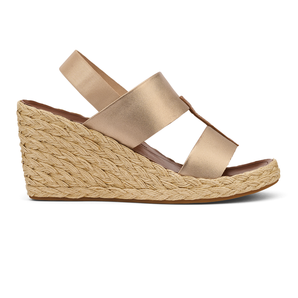 Lile Wedge Women’s Espadrille Sandals - Bubbly / Tan | OluKai