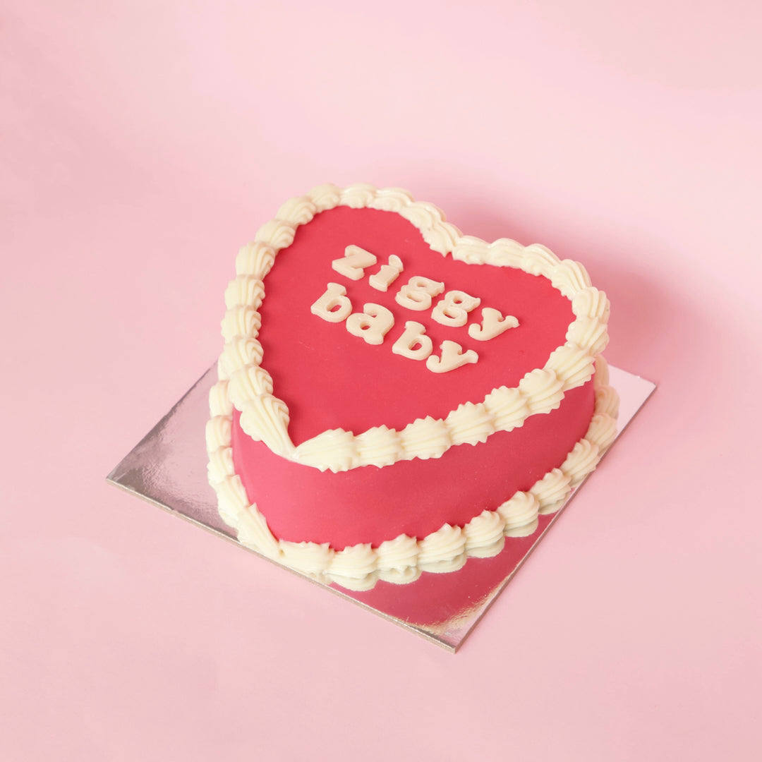 Dog Birthday Cake - Vintage Heart Cake – golden BARKery