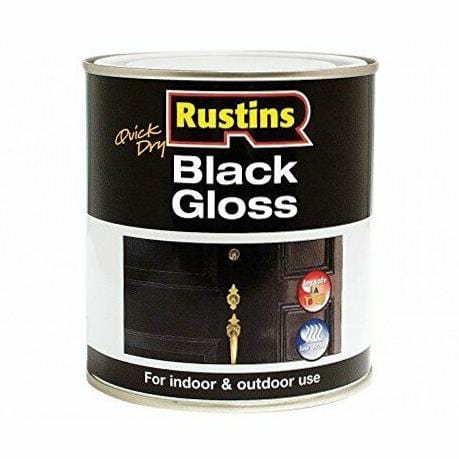 Quick Drying Black Gloss Paint 250ml | Rustins Service Item Rustins 901933
