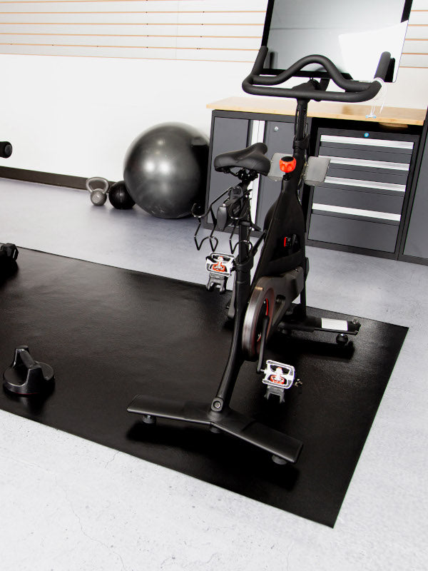 Midnight Black Exercise Equipment Mat