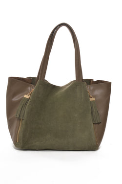INZI | Expandable Tote Olive – Bag Lady