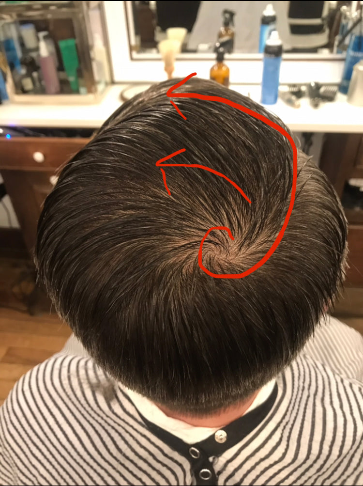 Use Your Cowlick to Determine Your Part – Fellow Barber