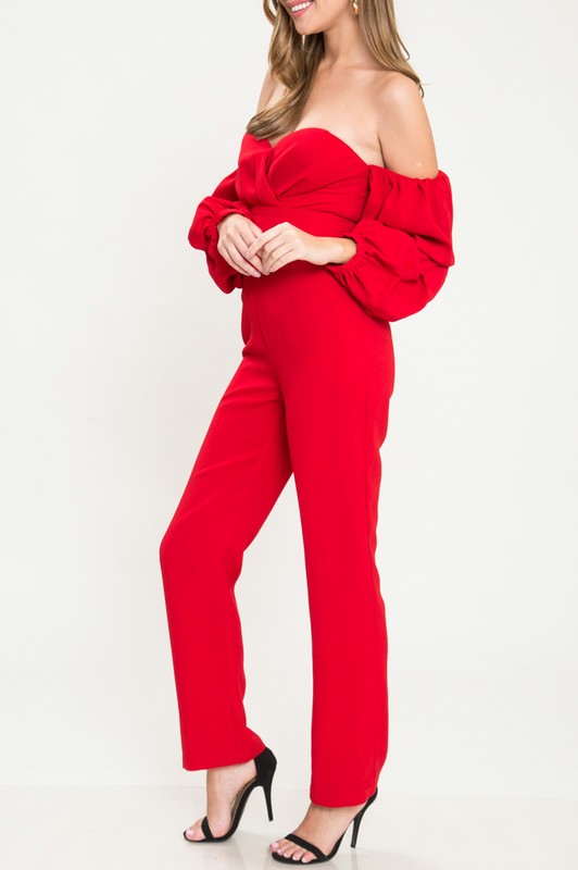 red christmas jumpsuit