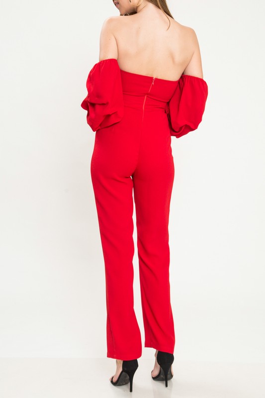 red christmas jumpsuit