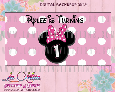 how to make a minnie mouse birthday banner