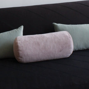 blush bolster pillow