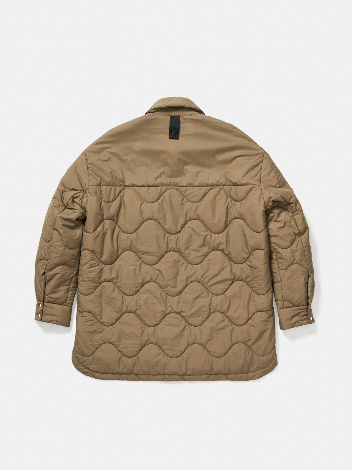 W Quilted Shirt Jacket- Stone Green