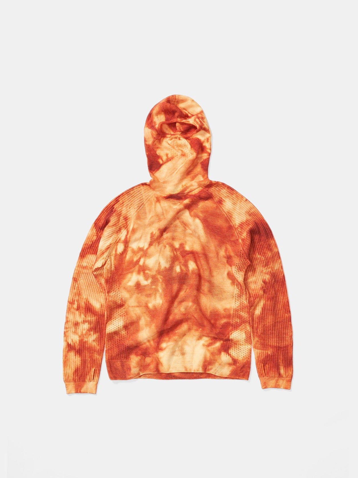 M Balaclava Sweater - Burnt Orange Wave Dye