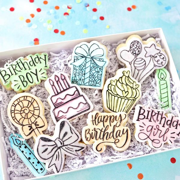 Sweet Stamp Happy Birthday Plastic Cookie/Cupcake Embosser