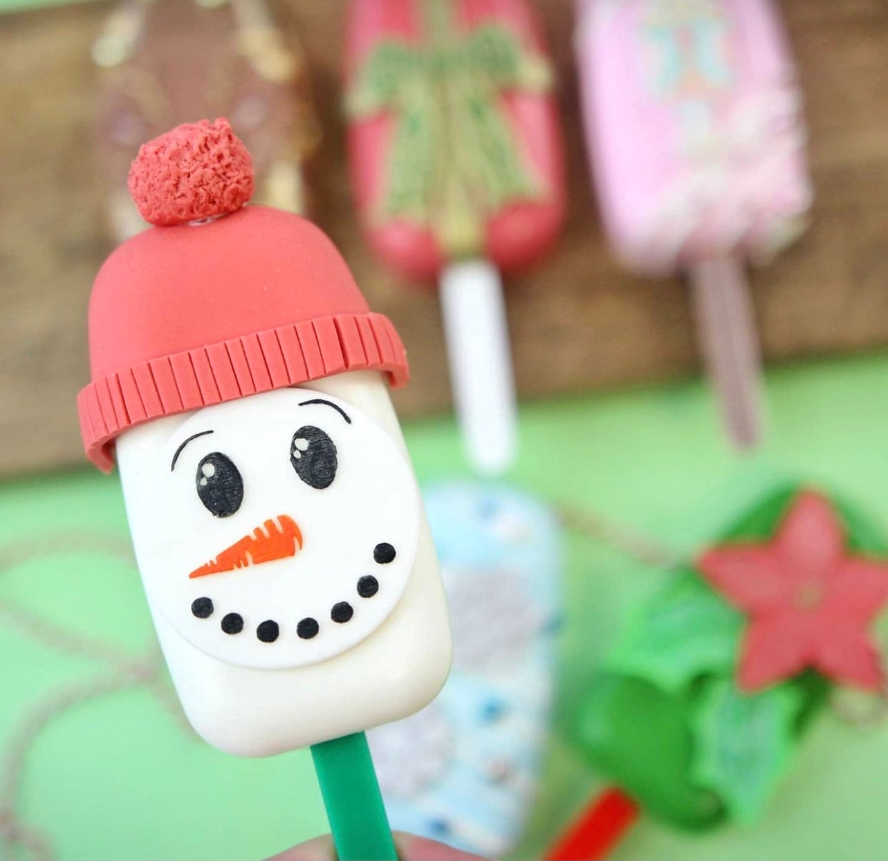 Snowman & Christmas Tree Popsicle Mold Bundle