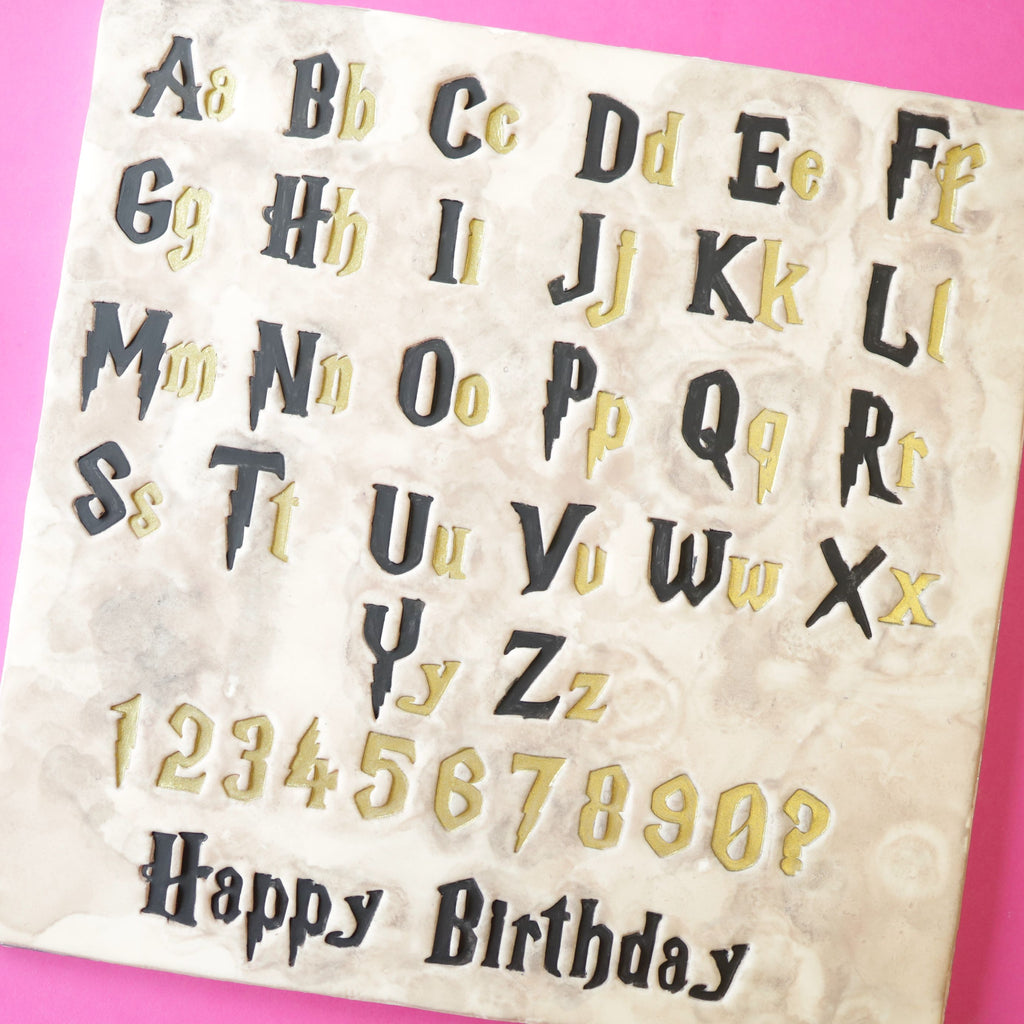 Sweet Stamp Elegant Letters - Evil Cake Genius