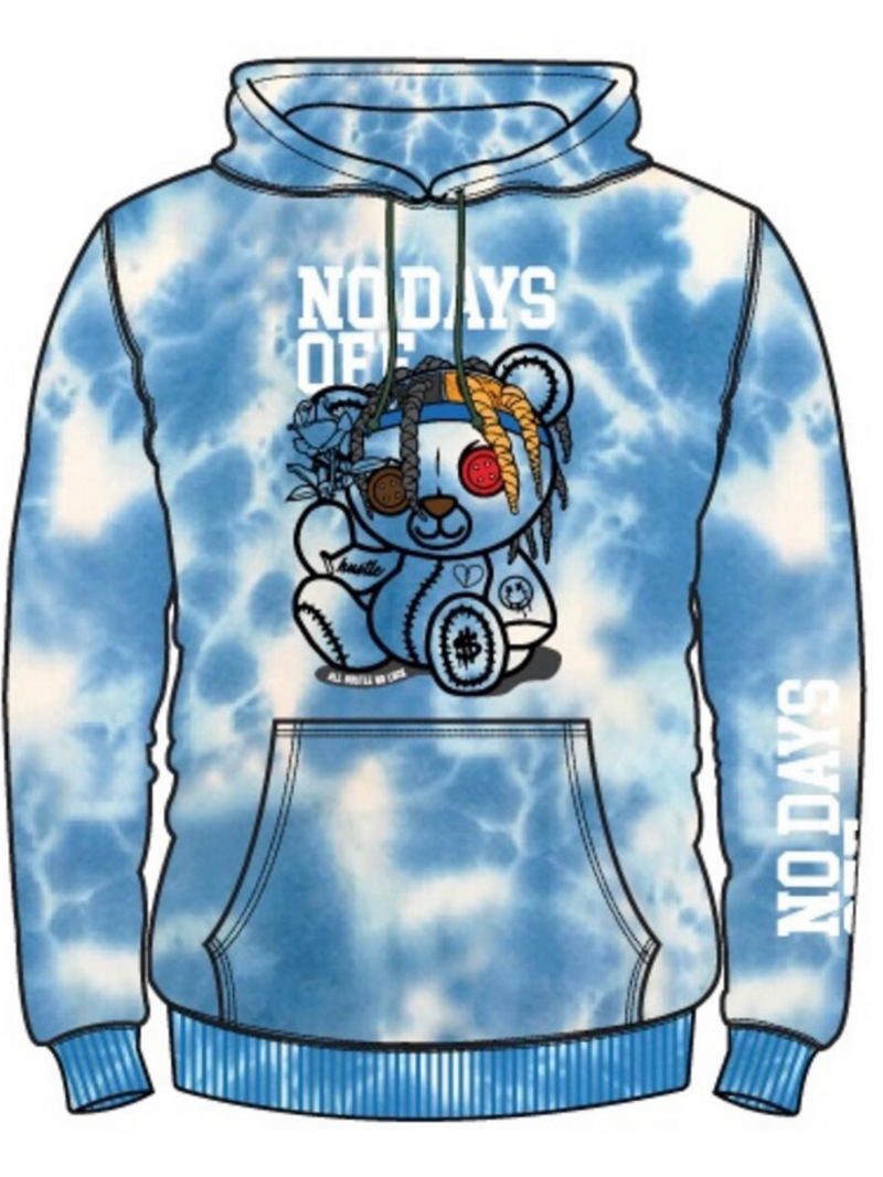 No Days Off Tie Dye Hoodie