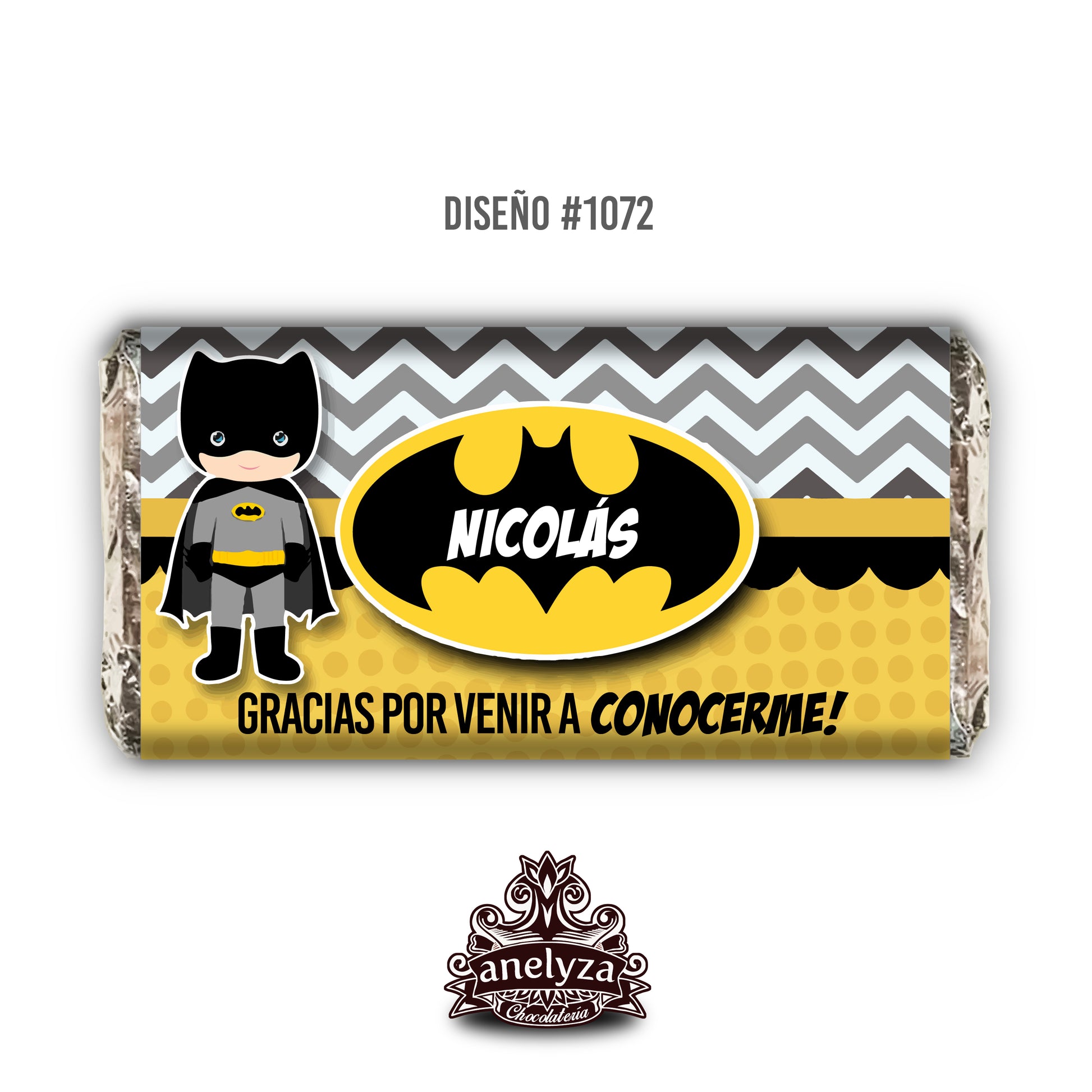 DISEÑO #1072 BATMAN NACIMIENTO/BABY SHOWER FIESTAS INFANTILES – Chocolates  Anelyza