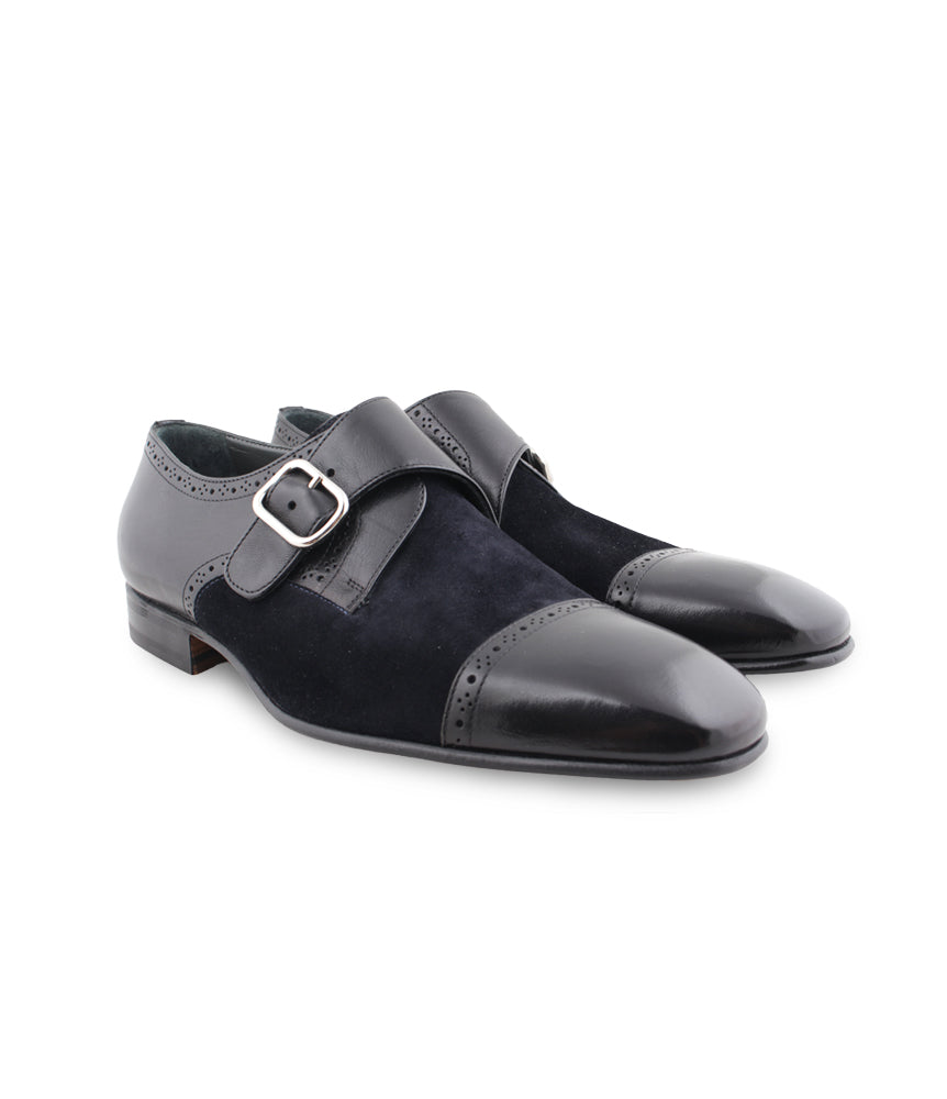 single monk strap shoes