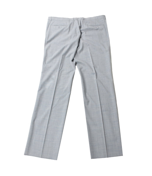 Light Grey Virgin Wool Formal Pants with Flat Front – outtlet.com
